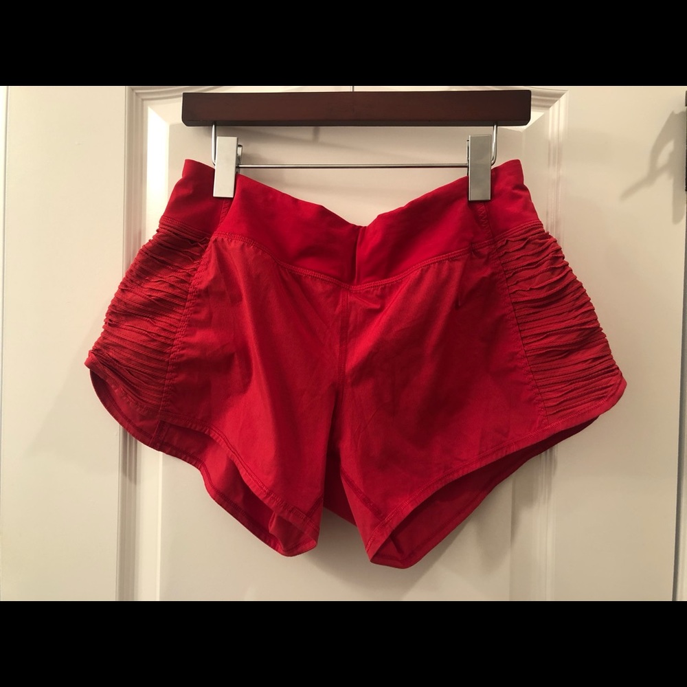 Red Lululemon Shorts
